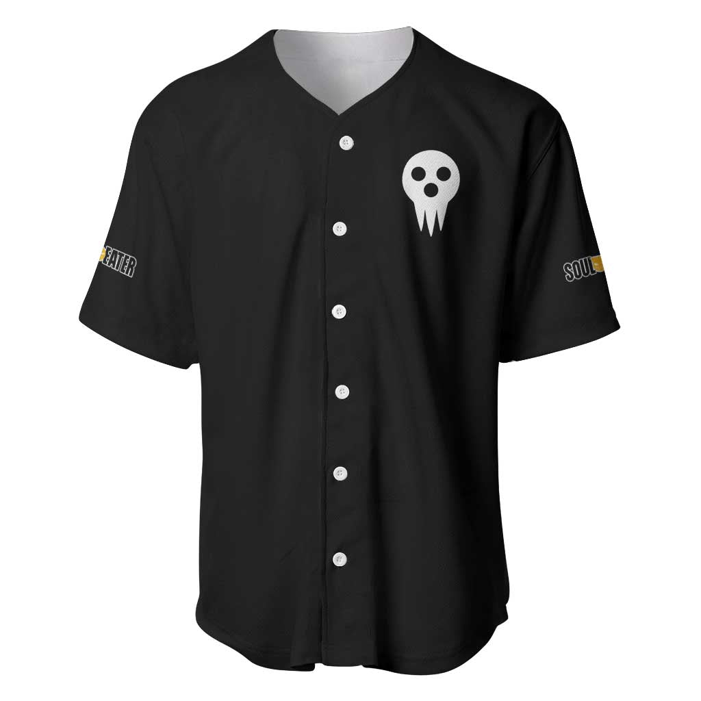 Death the Kid Soul Eater Baseball Jersey Anime Style