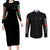 Roronoa Zoro V3 One Piece Couples Matching Long Sleeve Bodycon Dress and Long Sleeve Button Shirt Anime Style