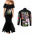 Roronoa Zoro V3 One Piece Couples Matching Mermaid Dress and Long Sleeve Button Shirt Anime Style