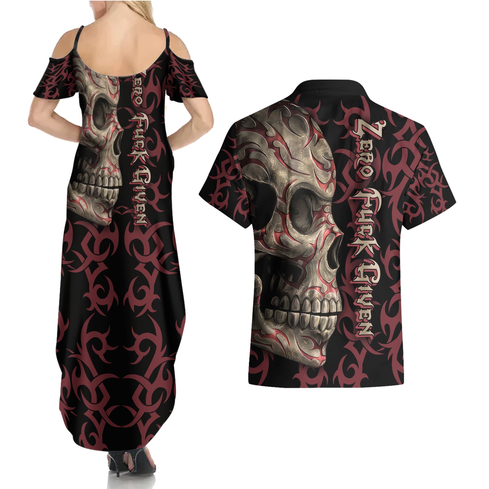 zero-f-given-skull-couples-matching-summer-maxi-dress-and-hawaiian-shirt