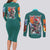 Kamado Tanjiro V2 Demon Slayer Couples Matching Long Sleeve Bodycon Dress and Long Sleeve Button Shirt Japan Anime Style