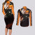 Ichigo Kurosaki Couples Matching Long Sleeve Bodycon Dress and Long Sleeve Button Shirt