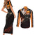 Ichigo Kurosaki Couples Matching Short Sleeve Bodycon Dress and Long Sleeve Button Shirt