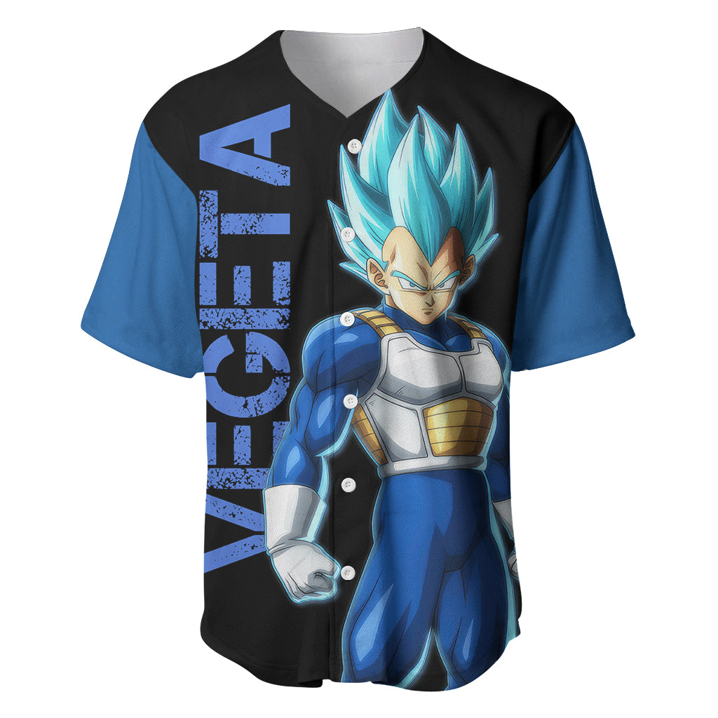 Vegeta Blue Dragon Ball Anime Baseball Jersey