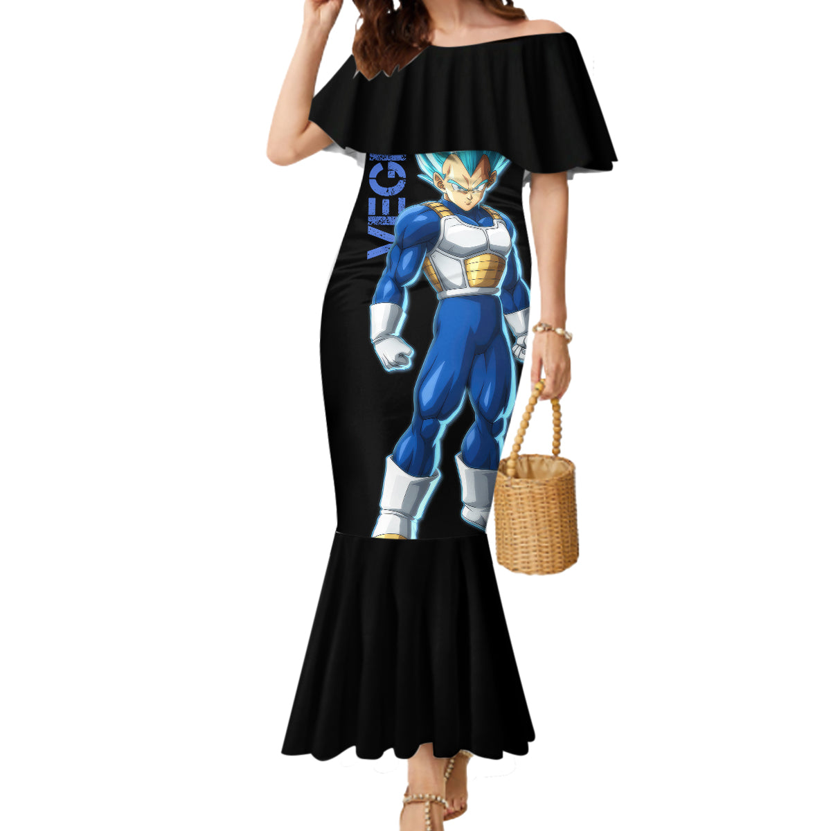 Vegeta Blue Dragon Ball Anime Mermaid Dress