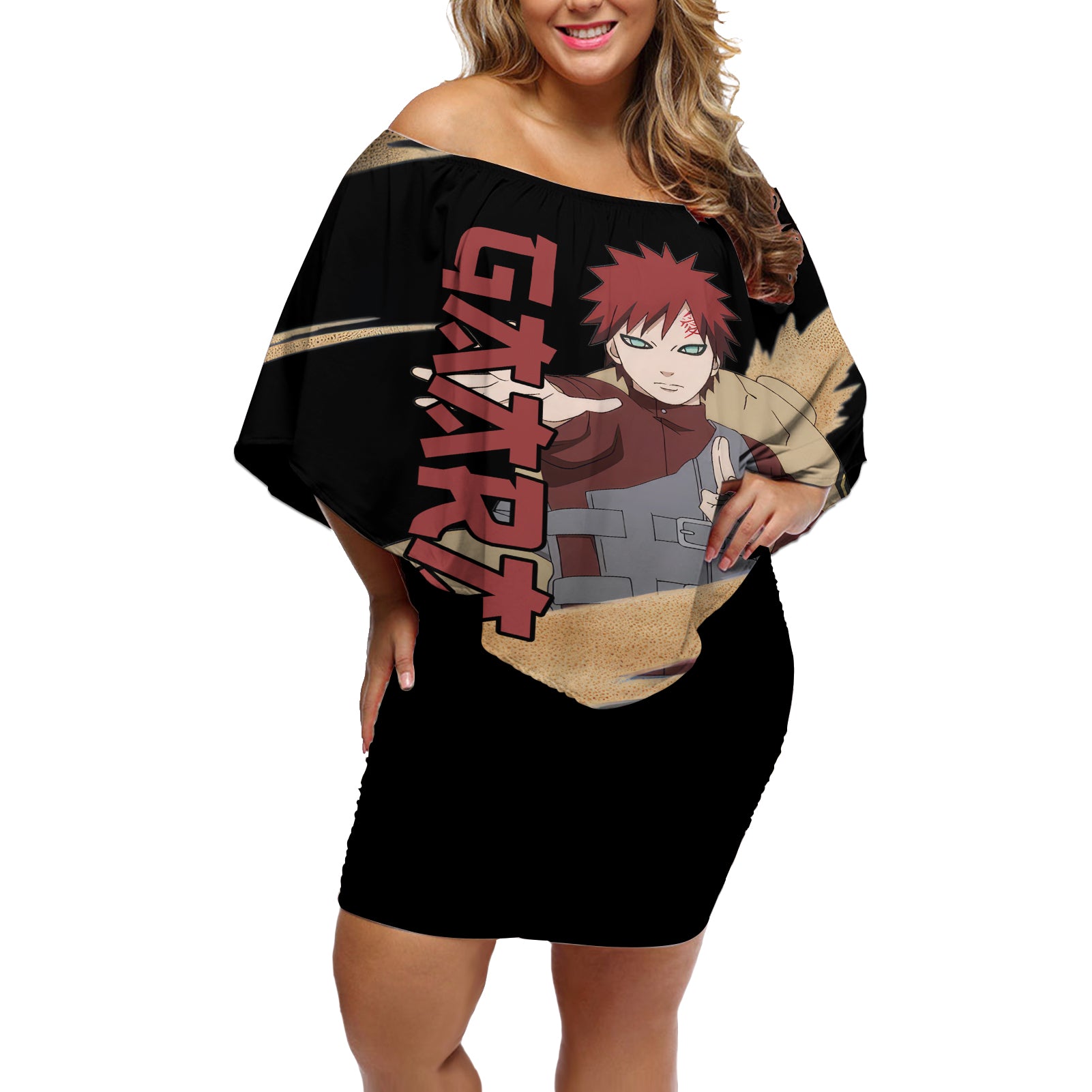 Gaara Off Shoulder Short Dress