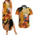 Goku Super Saiyan - Dragon Ball Couples Matching Summer Maxi Dress and Hawaiian Shirt