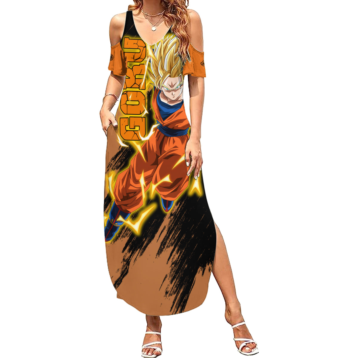 Goku Super Saiyan - Dragon Ball Summer Maxi Dress