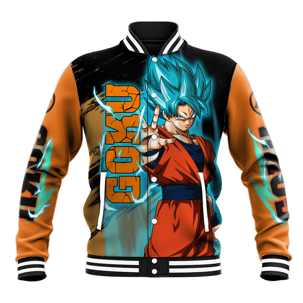 Goku Blue Anime - Dragon Ball Baseball Jacket