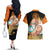 Master Roshi - Dragon Ball Couples Matching Off The Shoulder Long Sleeve Dress and Hawaiian Shirt