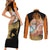 Master Roshi - Dragon Ball Couples Matching Short Sleeve Bodycon Dress and Long Sleeve Button Shirt