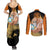 Master Roshi - Dragon Ball Couples Matching Summer Maxi Dress and Long Sleeve Button Shirt