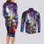 Whis - Dragon Ball Couples Matching Long Sleeve Bodycon Dress and Long Sleeve Button Shirt