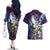 Whis - Dragon Ball Couples Matching Off The Shoulder Long Sleeve Dress and Hawaiian Shirt