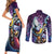 Whis - Dragon Ball Couples Matching Short Sleeve Bodycon Dress and Long Sleeve Button Shirt