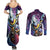 Whis - Dragon Ball Couples Matching Summer Maxi Dress and Long Sleeve Button Shirt