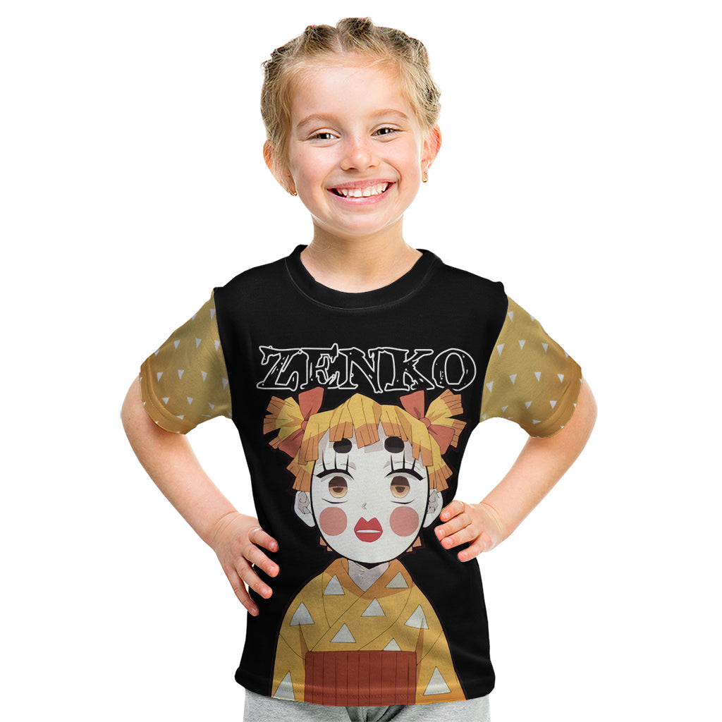 Zenitsu Zenko Demon Slayer Kid T Shirt Funny Face