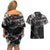 Guts Berserk Couples Matching Off Shoulder Short Dress and Hawaiian Shirt Grunge Style