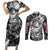 Guts Berserk Couples Matching Short Sleeve Bodycon Dress and Long Sleeve Button Shirt Grunge Style