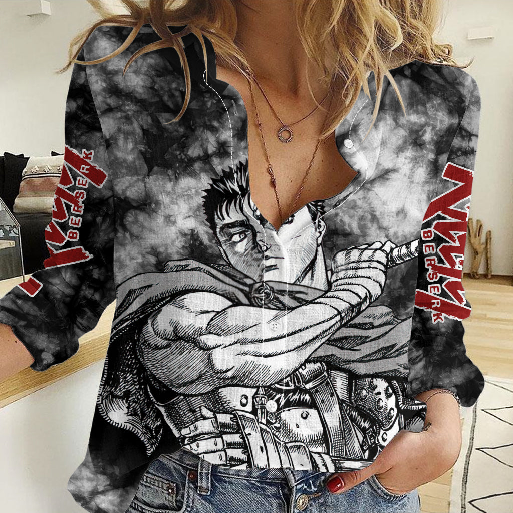 Guts Berserk Women Casual Shirt Grunge Style