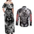 Griffith Berserk Couples Matching Off Shoulder Maxi Dress and Long Sleeve Button Shirt Grunge Style