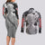 Serpico Berserk Couples Matching Long Sleeve Bodycon Dress and Long Sleeve Button Shirt Grunge Style