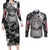 Farnese de Vandimion Berserk Couples Matching Long Sleeve Bodycon Dress and Long Sleeve Button Shirt Grunge Style