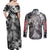 Farnese de Vandimion Berserk Couples Matching Off Shoulder Maxi Dress and Long Sleeve Button Shirt Grunge Style