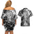 Farnese de Vandimion Berserk Couples Matching Off Shoulder Short Dress and Hawaiian Shirt Grunge Style