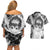 Puck Berserk Couples Matching Off Shoulder Short Dress and Hawaiian Shirt Grunge Style