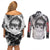 Puck Berserk Couples Matching Off Shoulder Short Dress and Long Sleeve Button Shirt Grunge Style