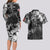 The Skull Knight Berserk Couples Matching Long Sleeve Bodycon Dress and Hawaiian Shirt Anime Grunge Style