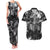 The Skull Knight Berserk Couples Matching Tank Maxi Dress and Hawaiian Shirt Anime Grunge Style