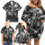 The Skull Knight Berserk Family Matching Off Shoulder Short Dress and Hawaiian Shirt Anime Grunge Style