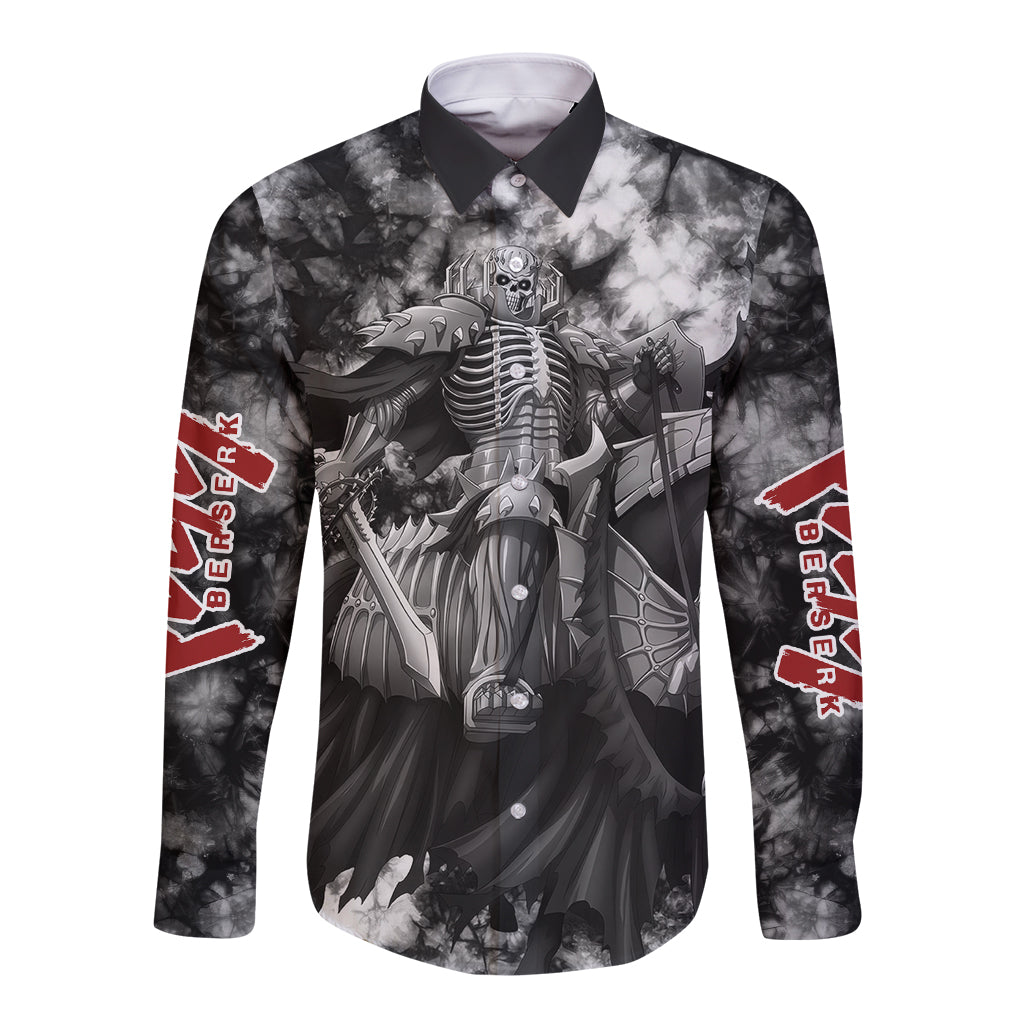 The Skull Knight Berserk Long Sleeve Button Shirt Anime Grunge Style