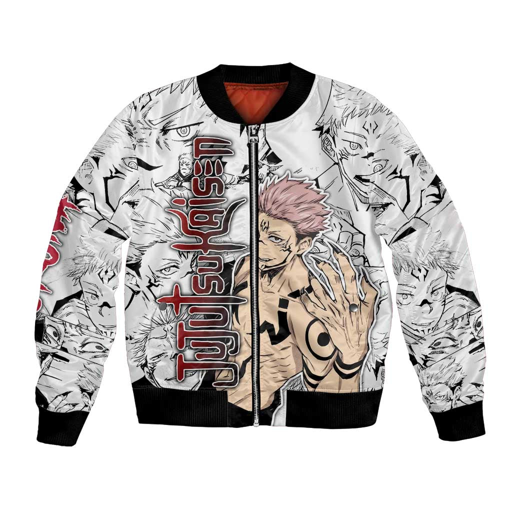 Sukuna - Jujutsu Kaisen Bomber Jacket Pattern Anime Mix Manga Style