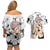 Sukuna - Jujutsu Kaisen Couples Matching Off Shoulder Short Dress and Hawaiian Shirt Pattern Anime Mix Manga Style