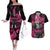 Goku Black Rose - Dragon Ball Couples Matching Off The Shoulder Long Sleeve Dress and Hawaiian Shirt Pattern Anime Mix Manga Style