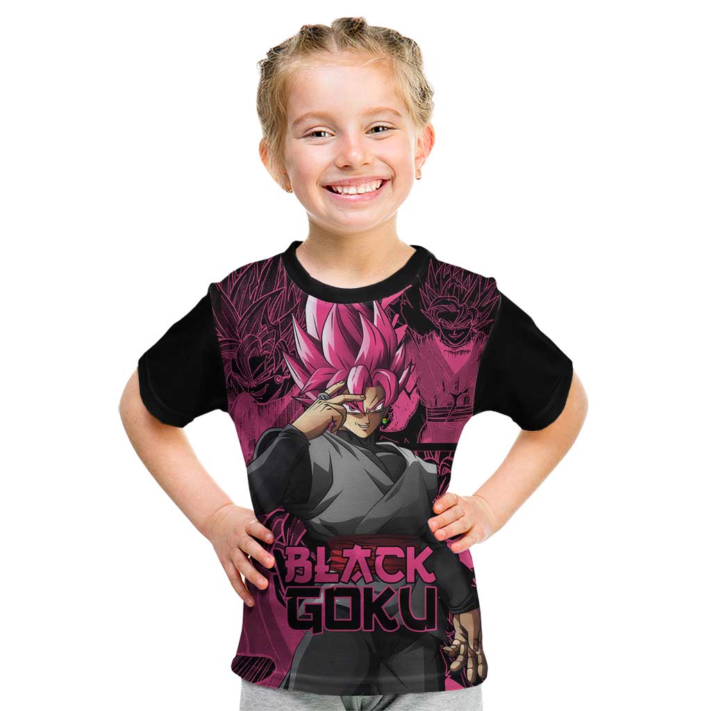 Goku Black Rose - Dragon Ball Kid T Shirt Pattern Anime Mix Manga Style