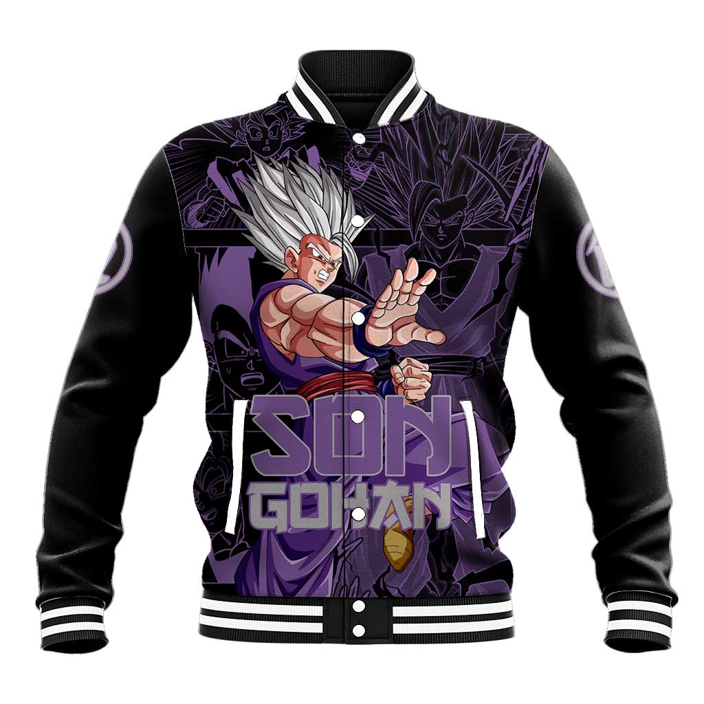 Son Gohan - Dragon Ball Baseball Jacket Pattern Anime Mix Manga Style