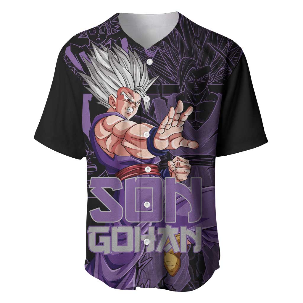 Son Gohan - Dragon Ball Baseball Jersey Pattern Anime Mix Manga Style