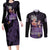 Son Gohan - Dragon Ball Couples Matching Long Sleeve Bodycon Dress and Long Sleeve Button Shirt Pattern Anime Mix Manga Style