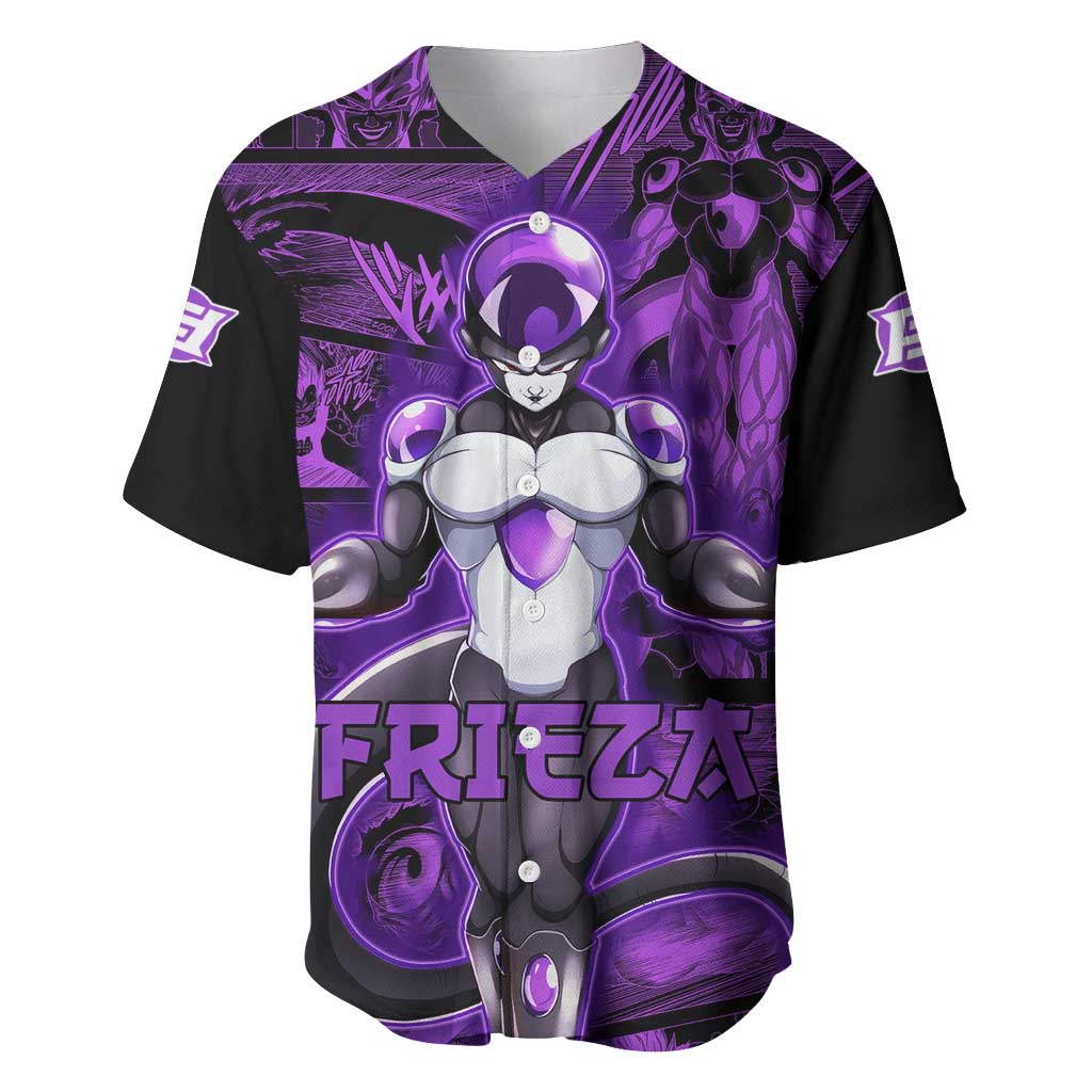 Frieza - Dragon Ball Baseball Jersey Pattern Anime Mix Manga Style