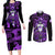 Frieza - Dragon Ball Couples Matching Long Sleeve Bodycon Dress and Long Sleeve Button Shirt Pattern Anime Mix Manga Style