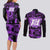 Frieza - Dragon Ball Couples Matching Long Sleeve Bodycon Dress and Long Sleeve Button Shirt Pattern Anime Mix Manga Style