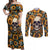 shine-like-a-sunflower-skull-couples-matching-off-shoulder-maxi-dress-and-long-sleeve-button-shirts