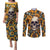 shine-like-a-sunflower-skull-couples-matching-puletasi-dress-and-long-sleeve-button-shirts