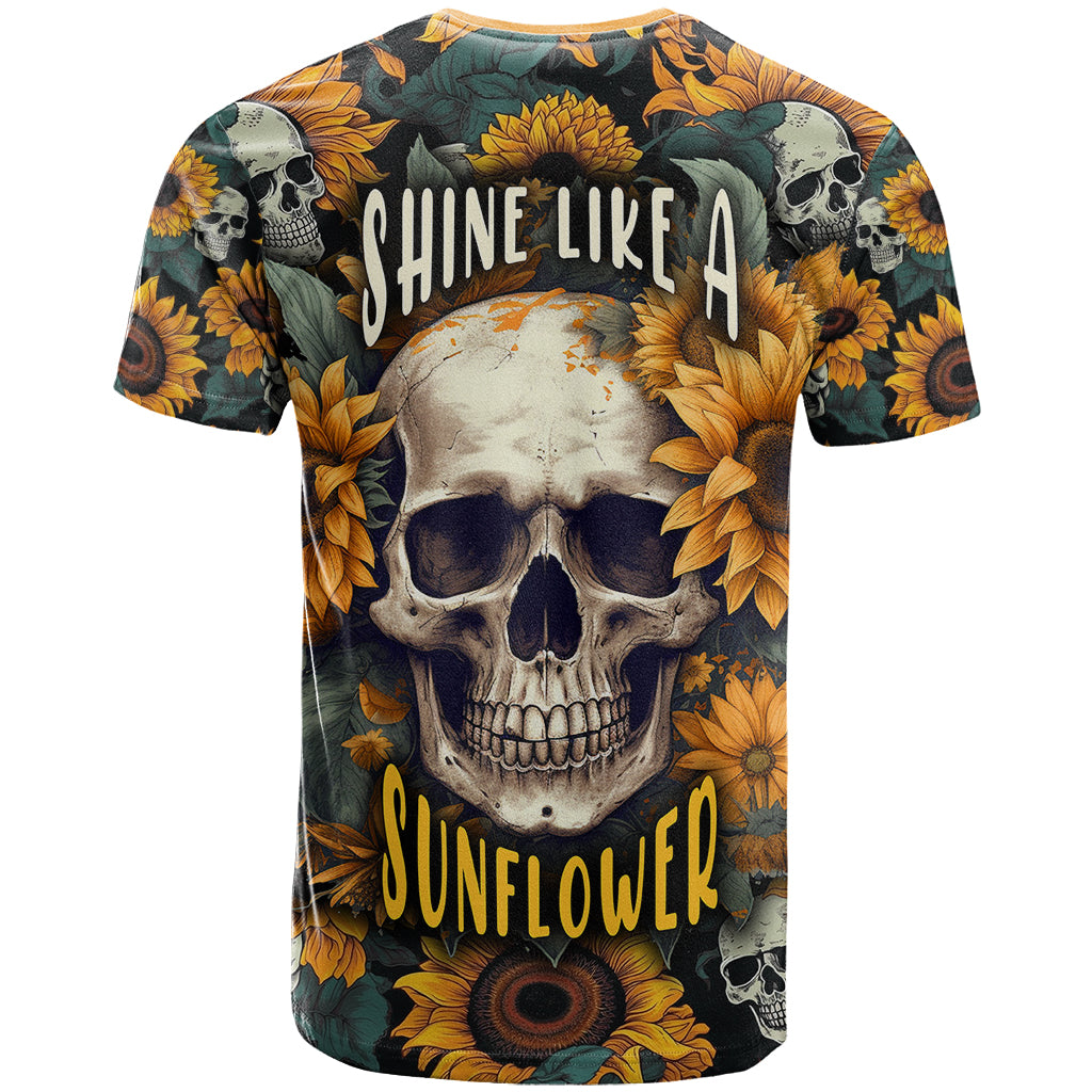 shine-like-a-sunflower-skull-t-shirt