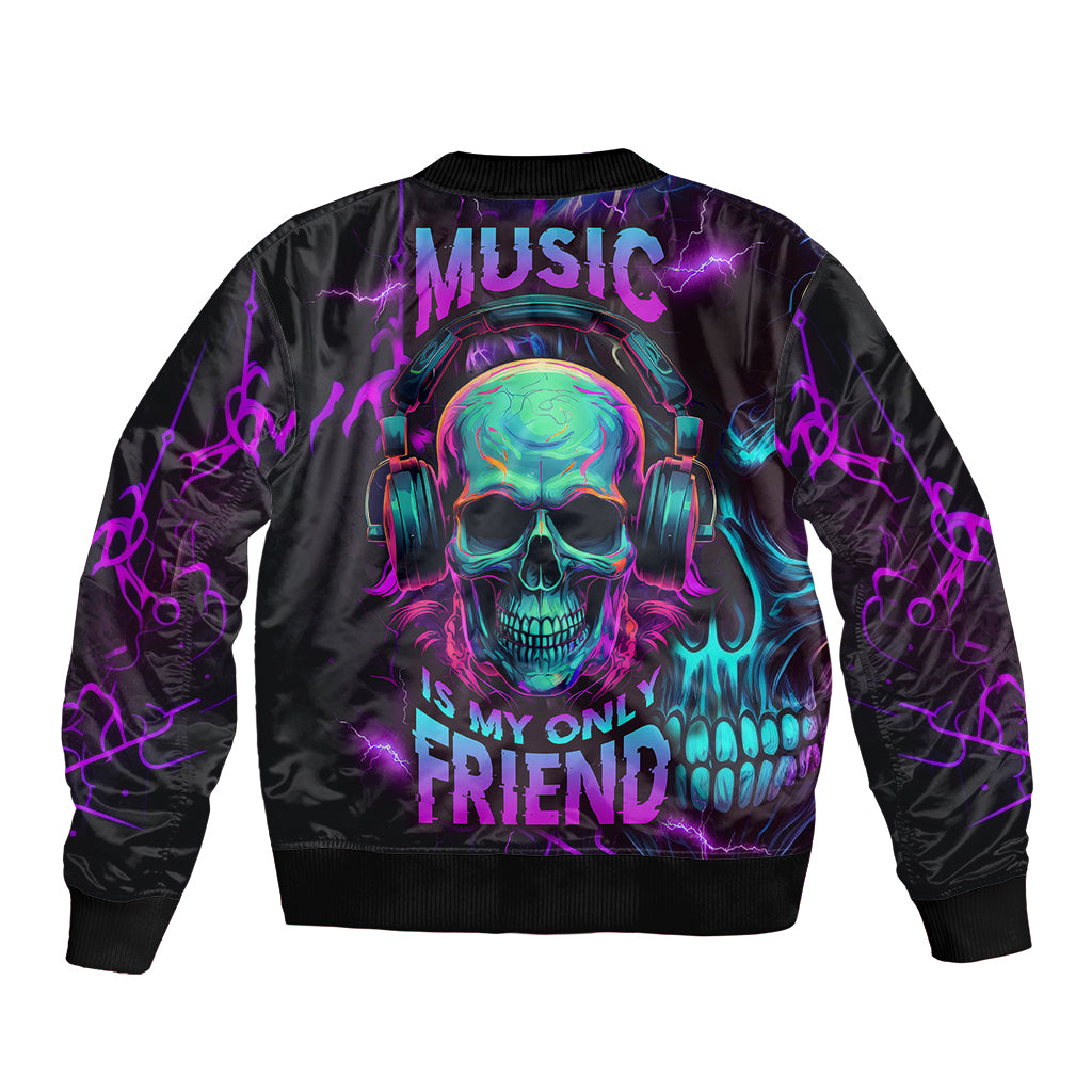 music-is-my-only-friend-skull-bomber-jacket