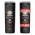 Be Careful Skull Skinny Tumbler